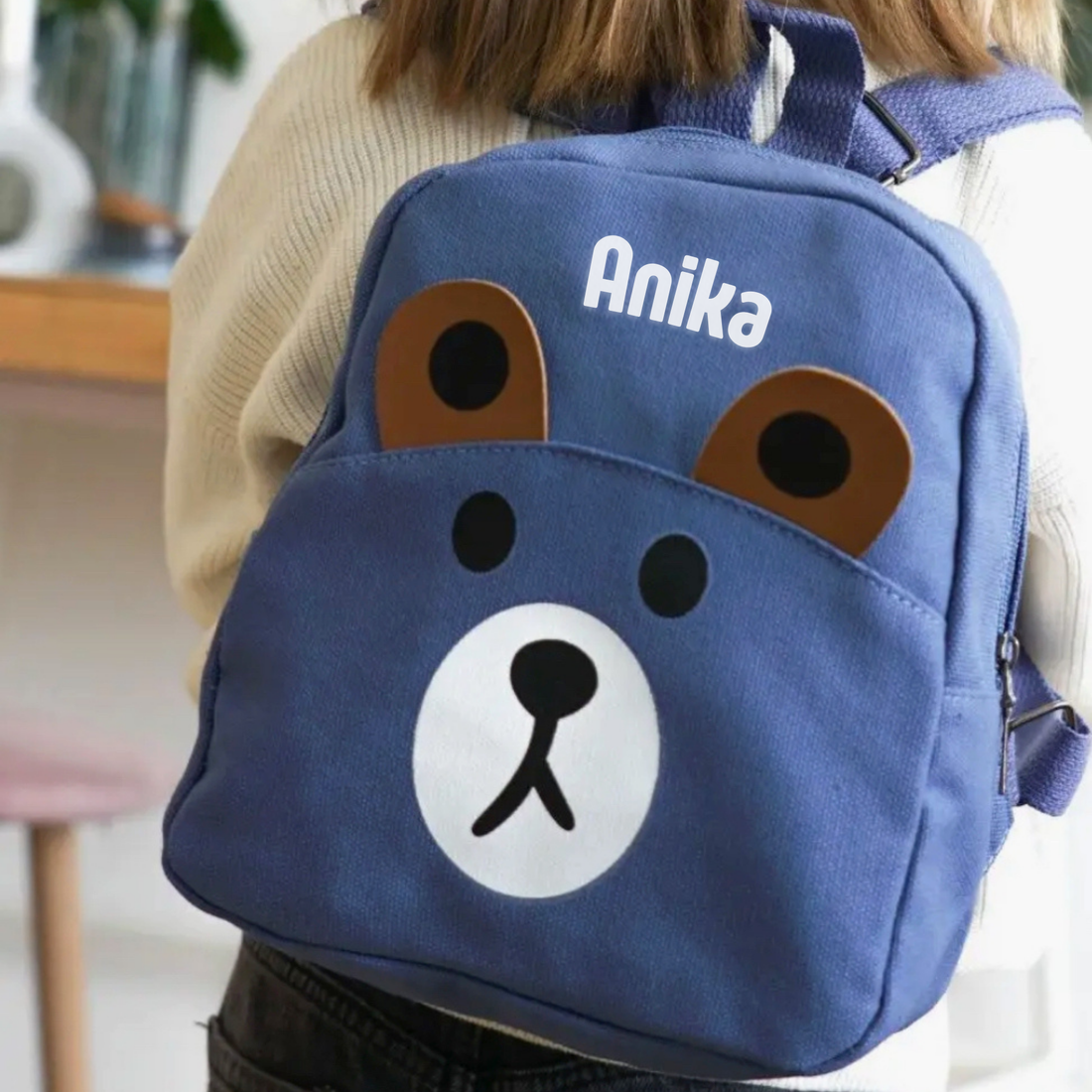 Preschool Children's Teddy Backpack - Blue