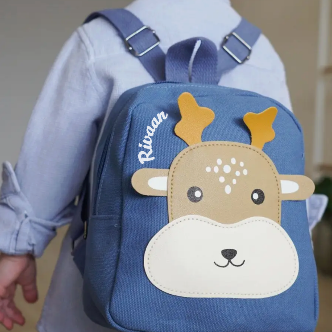 Preschool Children's Deer Backpack - Blue